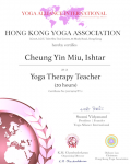 Cheung Yin Miu, Ishtar yoga therapy 20 Level Certificate