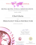 Choi Gloria pregnancy yoga Certificate